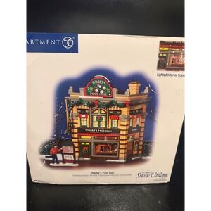 Department 56 Sharky's Pool Hall Snow Village Lighted Building 56.55614